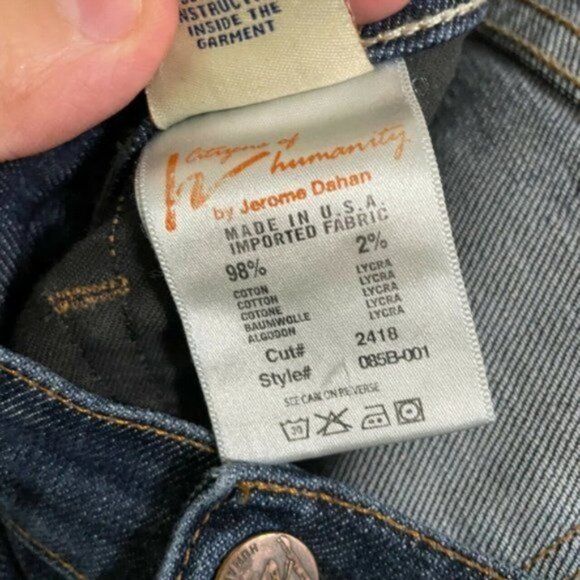 Citizens of Humanity Women's margo#o85 Blue Stretch Low Waist Bootcut Jeans 28 - Picture 8 of 10